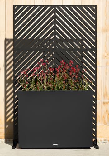 Block Series Span Planter + Arrow Privacy Screen Set