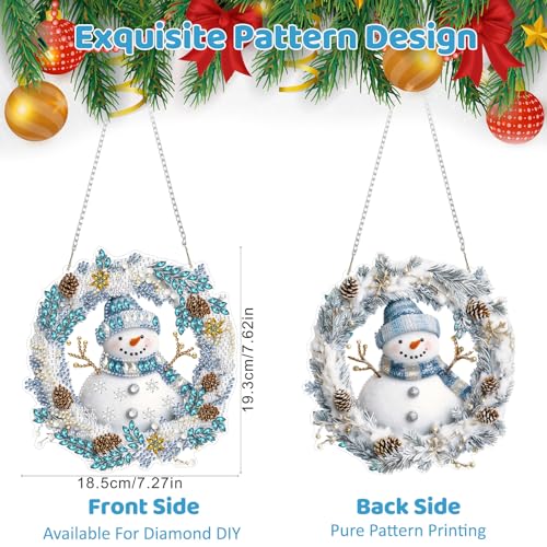 Snowman Diamond Art Hanging Kits for Adult