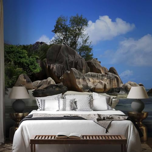 Peel and Stick Wallpaper Peel and Stick Tropical Island 212x98 in