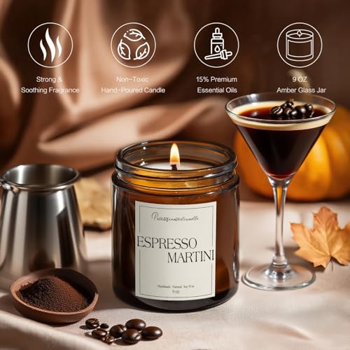 Espresso Martini Highly Scented Candle for Home (14 Ounce)