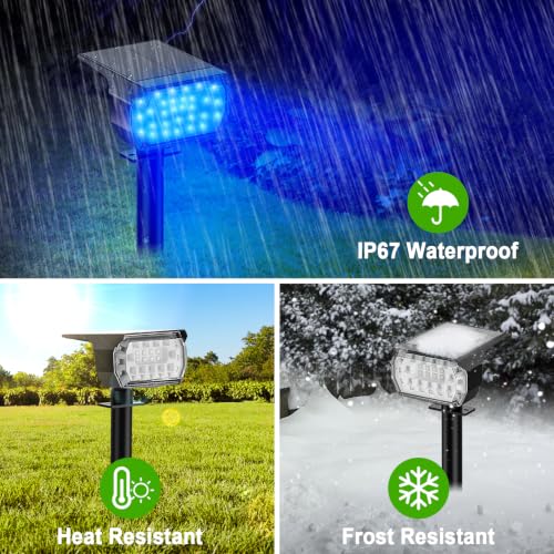 Solar Spot Lights Outdoor Color Changing (12 Count)