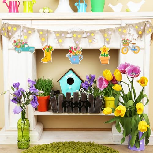 36 PCS Wooden Spring Ornaments to Paint (36 Count)