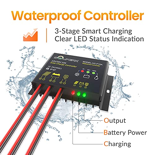 Solar Panel Kit 30W 12V Solar Battery Trickle Charger Maintainer