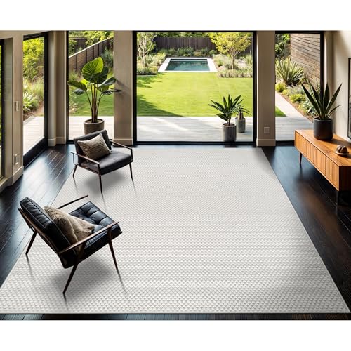 Easy Jute Rug 10x14 Indoor Outdoor Off (140 Sq Ft)