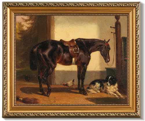 Vintage Gold Framed Wall Art for Home Decor