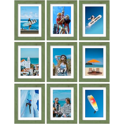 5x7 Picture Frames Set of 9 (9 Count)