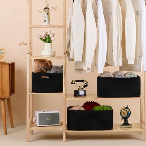 Large Storage Baskets for Shelves (3 Count)