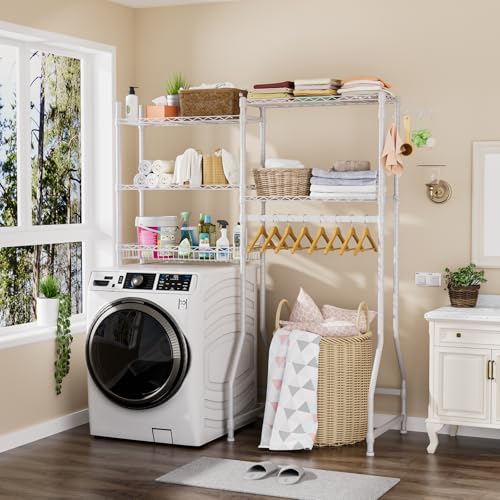 Laundry Organizer Shelves Over the Washer and Dryer Storage Shelf
