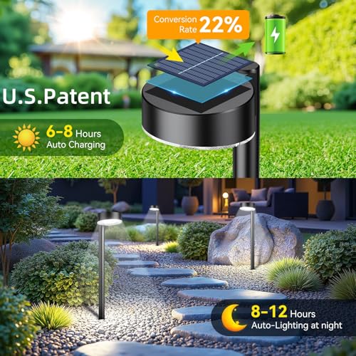 8 Pack Solar Pathway Lights Outdoor (8 Count)