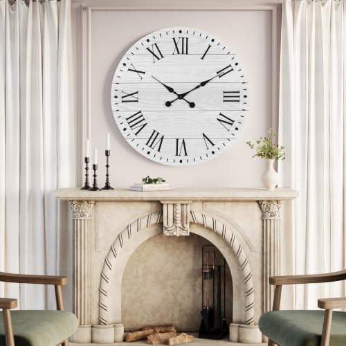 Large Wall Clock with Roman Numeral