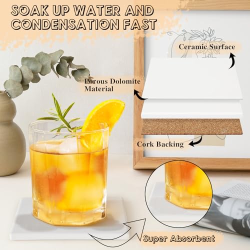24 PCS Ceramic Tiles for Crafts (24 Count)