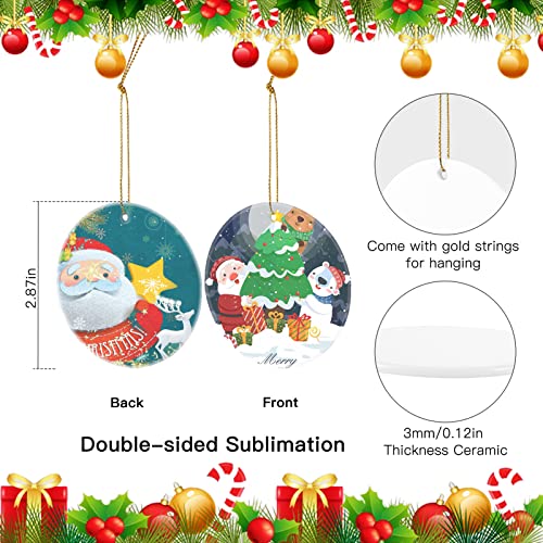 Sublimation Ornament Blanks Bulk (10 Count)