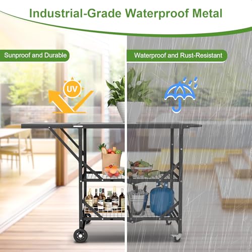 Folding Grill Cart