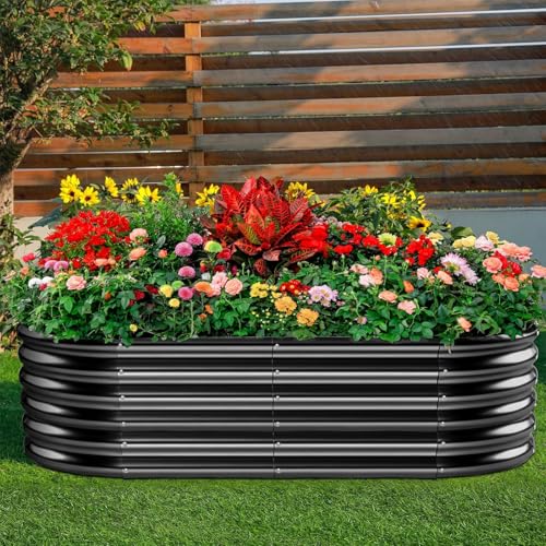18“ Tall 4×2ft Galvanized Raised Garden Bed Kit