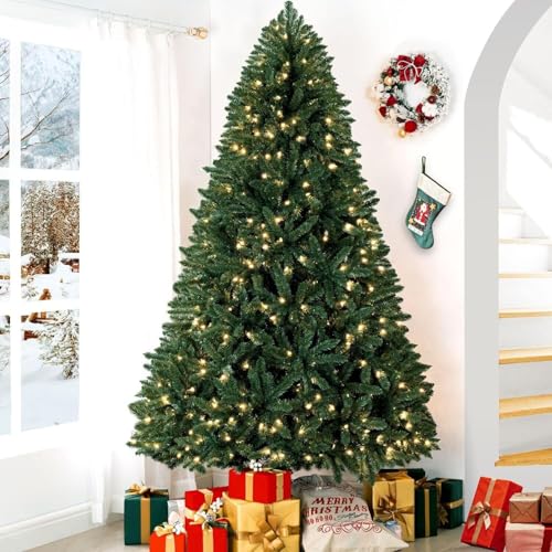 Prague 7.5ft Prelit Artificial Christmas Tree with Foot Pedal