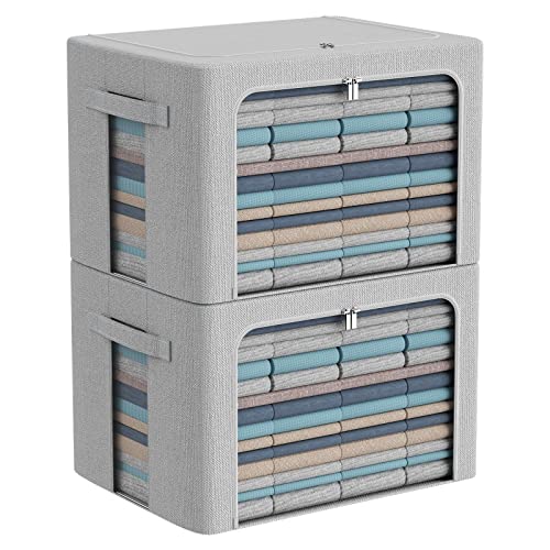 2Pack Extra Large Clothes Storage Bins Box (2 Count)