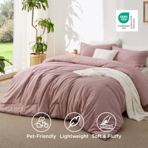 Dusty Pink Twin Comforter Set
