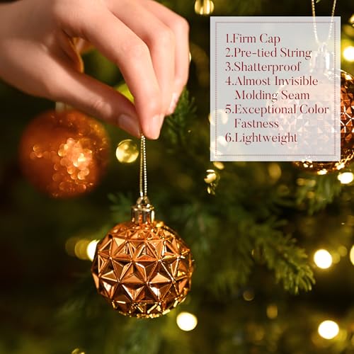 50ct Christmas Tree Decorations Ball Ornaments 2 Inches (50 Count)