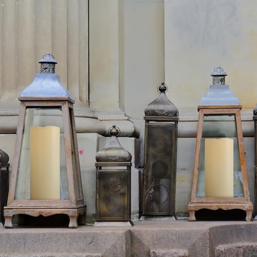 4" x 8" Waterproof Outdoor Flameless Candles with Remote and Timer