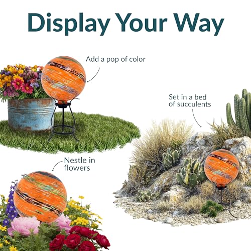 Sunnydaze 10" Glass Gazing Ball for Garden