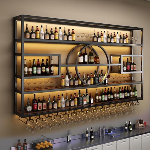 126in Large Wall Mounted Wine Rack