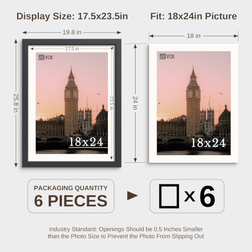 18x24 Poster Frame Set of 6 (6 Count)
