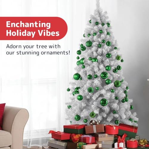 36 Pieces Green Christmas Ornaments Set
