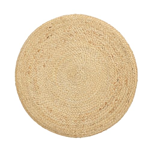 Jute Cotton Pouf Ottoman