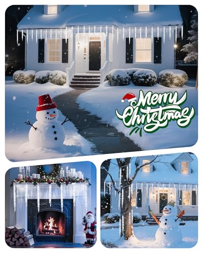Icicle Lights Outdoor with Clips (20 Count)