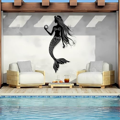 Metal Mermaid Wall Decor