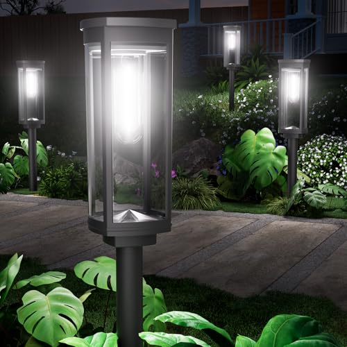 Solar Walkway Lighting with Pattern (8 Count)