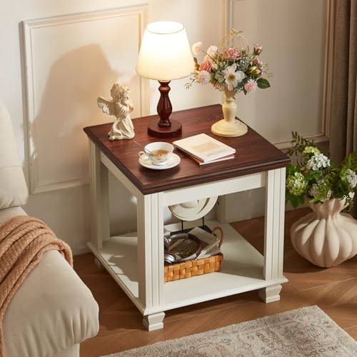 Farmhouse End Tables for Living Room