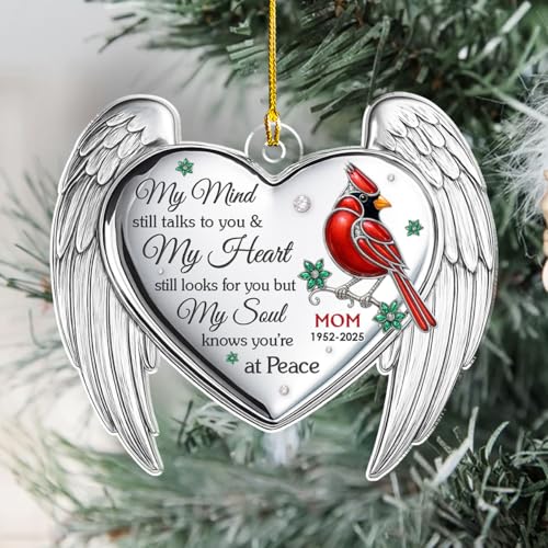 Personalized My Mind Still Talks to You Acrylic Ornament