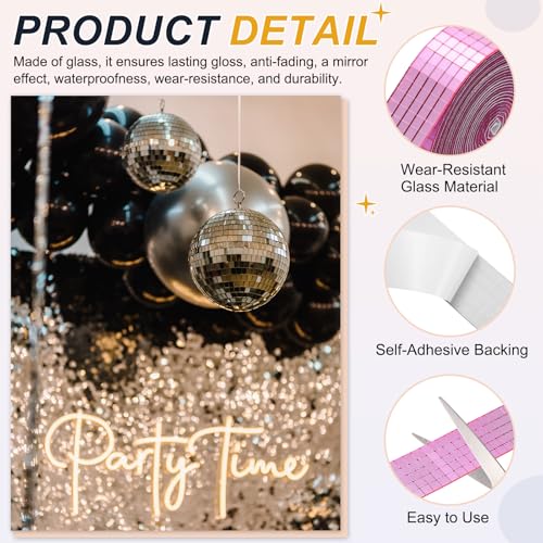 5x5mm Self Adhesive Mirrors Mosaic Tiles (3600 Count)