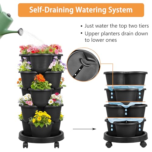 5 Tier Vertical Garden Planter (5 Count)