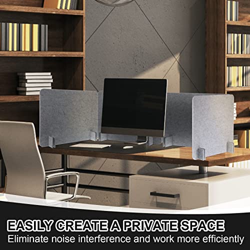4 Pcs Acoustic Desk Divider Desk Partition for Students 16 x 24 Inch Table Freestanding Privacy Panel Visual Distraction and Noise Reducing for School Classroom Teacher Office