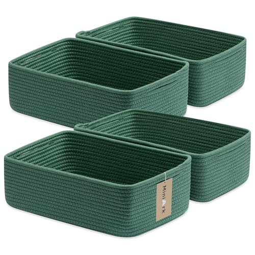 Large Shallow Organizing Baskets 15x11x5.1 Inches (4 Count)