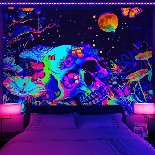 Skull Skeleton Tapestry for Bedroom