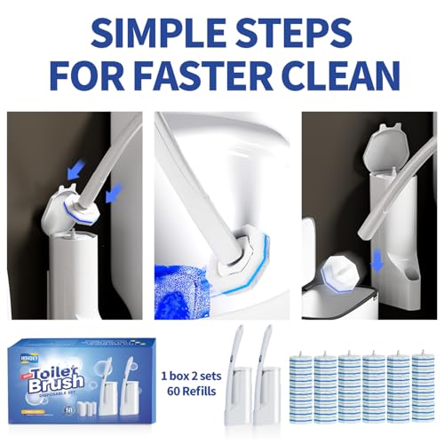 Disposable Toilet Brush Cleaning System (2 Count)