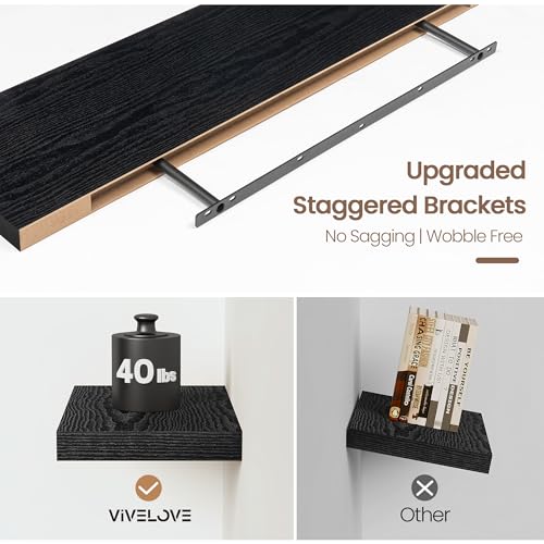 Floating Shelves 9 inch Deep 32”Long Set of 2 (2 Count)
