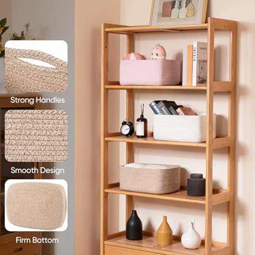 4 Pack 14.17 * 11.02 * 6.3IN Storage Baskets for Organizing Shelves (4 Count)