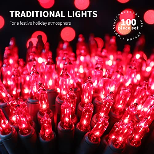 100LIGHTS RED Extra (100 Count)