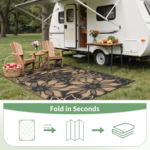 Outdoor Rug Waterproof Plastic Rugs for Patio (80 Sq Ft)