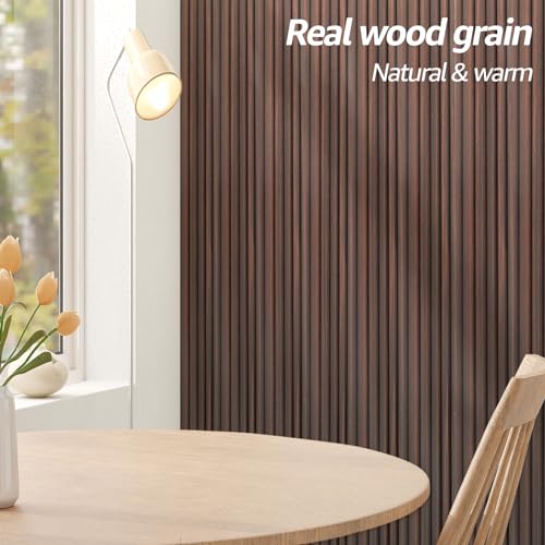 108 x 6 in WPC Wood Slat Wall Panels