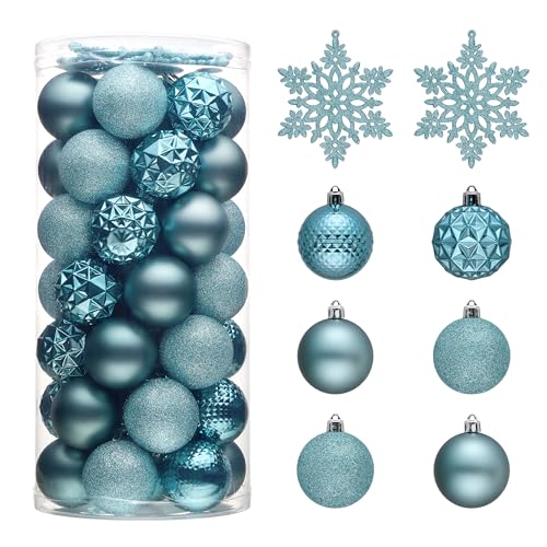 50ct Christmas Tree Decorations Ball Ornaments 2.36 Inches (50 Count)