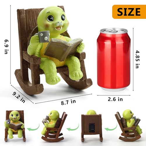 Solar Garden Turtle Statues with Lights