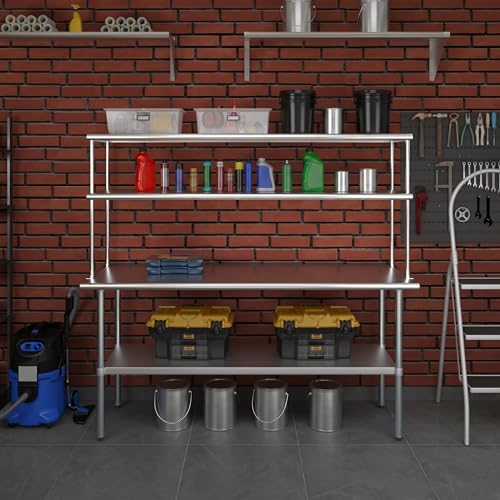 72 Inch Double Tier Overshelf