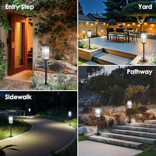 Solar Pathway Lights Outdoor (4 Count)