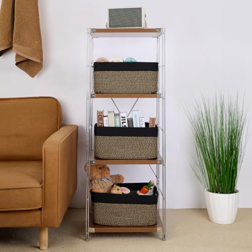Large Storage Baskets for Shelves (3 Count)