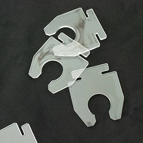 20 Pack 3" Clear Acrylic Glass Holder Hooks for Double Side Display On Champagne Rack Stand (20 Count)